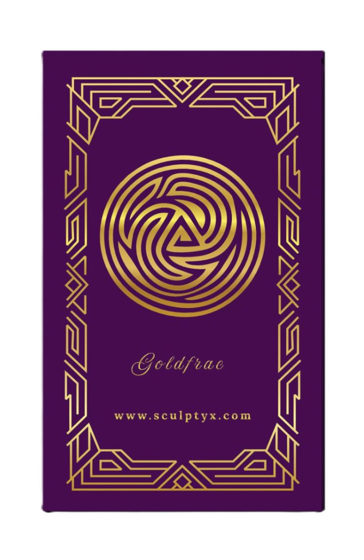 Sculptyx Goldfrac – 22K Micro Bullion | 100 mg | Quadra Series
