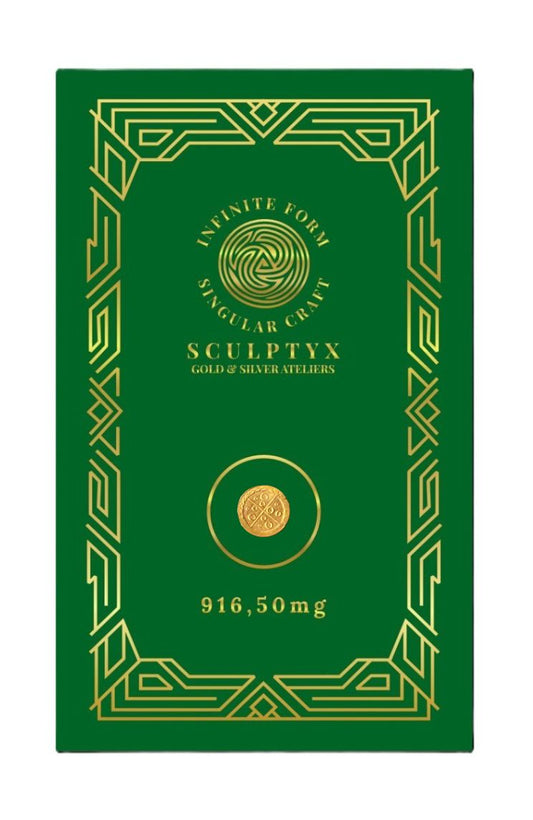 Sculptyx Goldfrac – 22K Micro Bullion | 50 mg | Quadra Series