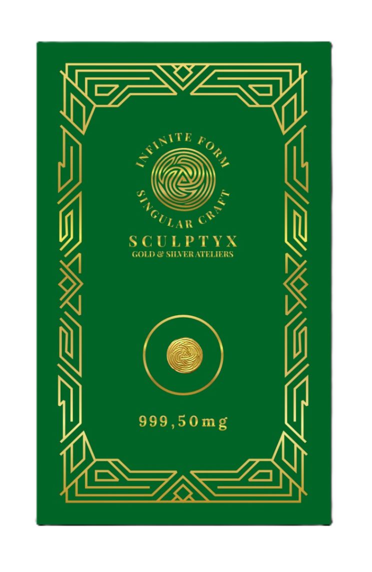 Sculptyx Goldfrac – 24K Micro Bullion | 50 mg | Emblem Series