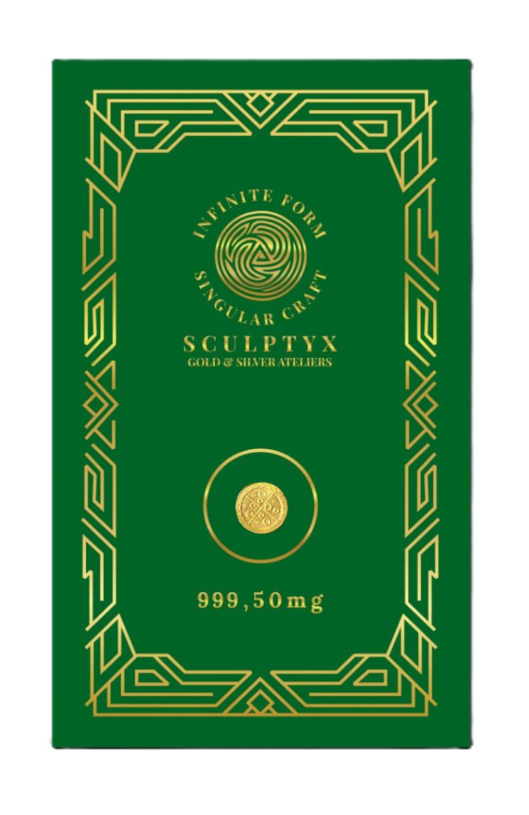 Sculptyx Goldfrac – 24K Micro Bullion | 50 mg | Quadra Series