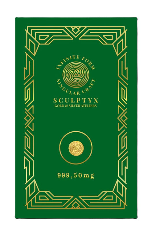 Sculptyx Goldfrac – 24K Micro Bullion | 50 mg | Quadra Series