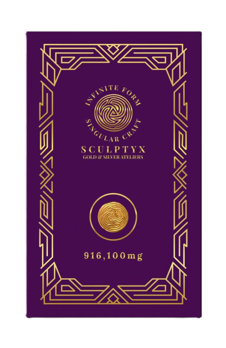 Sculptyx Goldfrac – 22K Micro Bullion | 100 mg | Emblem Series