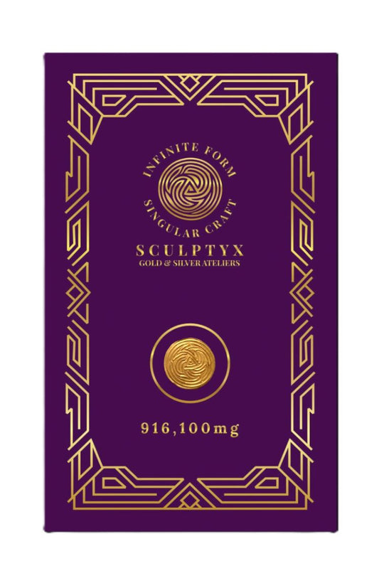 Sculptyx Goldfrac – 22K Micro Bullion | 100 mg | Emblem Series